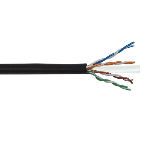 CableChum® offers CAT6 - 4 Pair 550MHz Solid UTP FT6/CMP Bulk Cable - black
