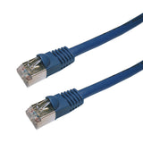 RJ45 Cat5e molded STRANDED SHIELDED Patch cable - BLUE