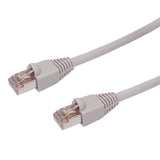 RJ45 Cat5e molded STRANDED SHIELDED Patch cable - GRAY