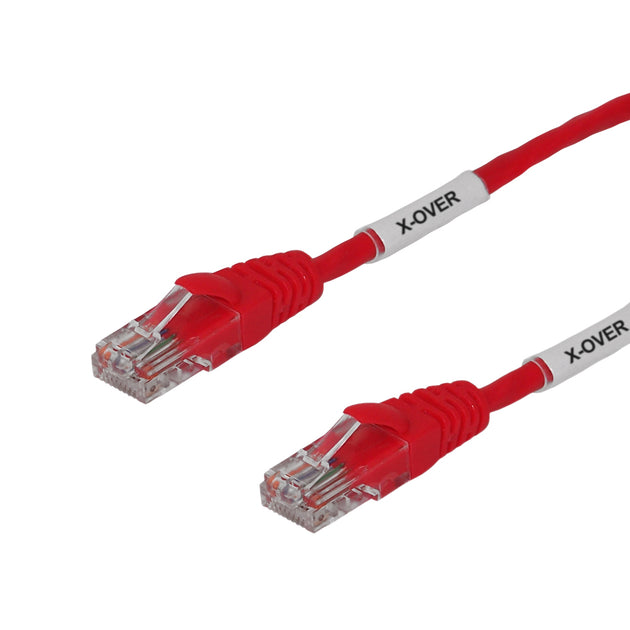 RJ45 Cat5e Cross-Wired Patch Cable - Red