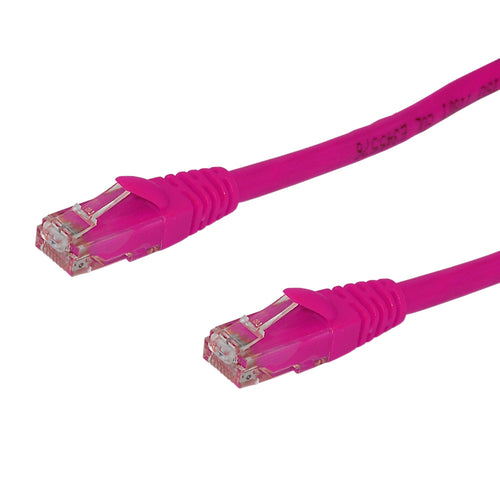 RJ45 Cat6 550MHz Molded Patch Cable - PINK