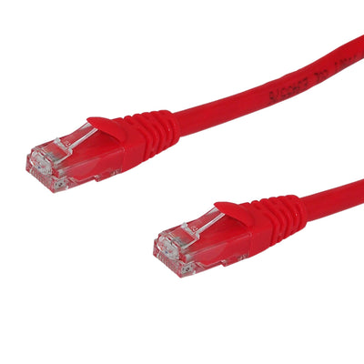 RJ45 Cat6 550MHz Molded Patch Cable - RED