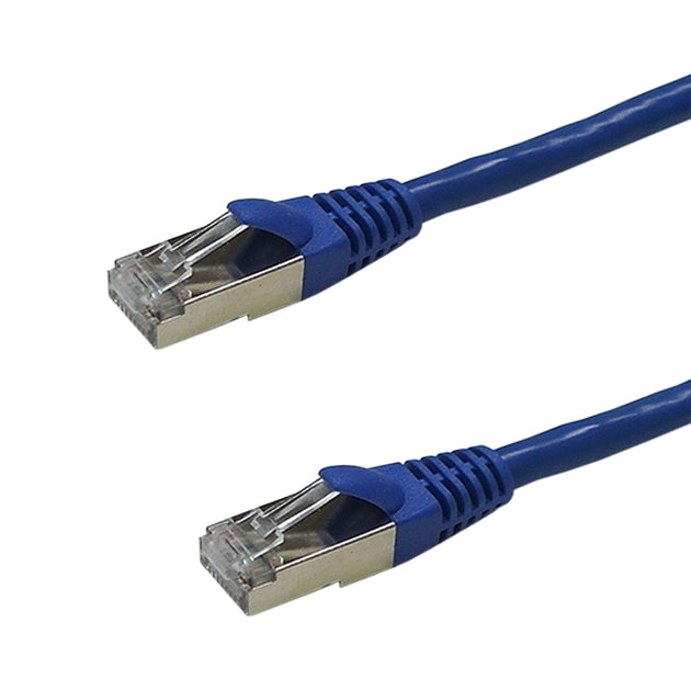 CAT6a SSTP 10GB SHIELDED STRANDED Molded Patch Cable - BLUE
