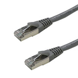 CAT6a SSTP 10GB SHIELDED STRANDED Molded Patch Cable - GREY
