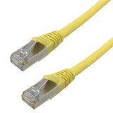 CAT6a SSTP 10GB SHIELDED STRANDED Molded Patch Cable - YELLOW