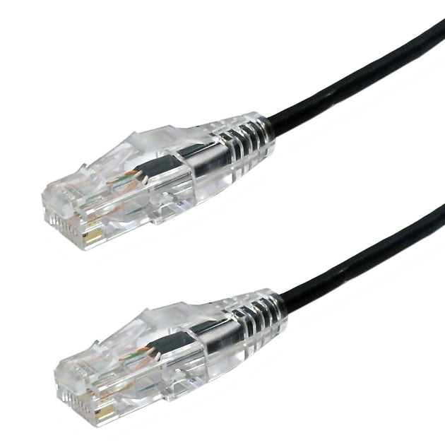 Cat6 UTP Ultra-Thin Stranded Patch Cable - Black