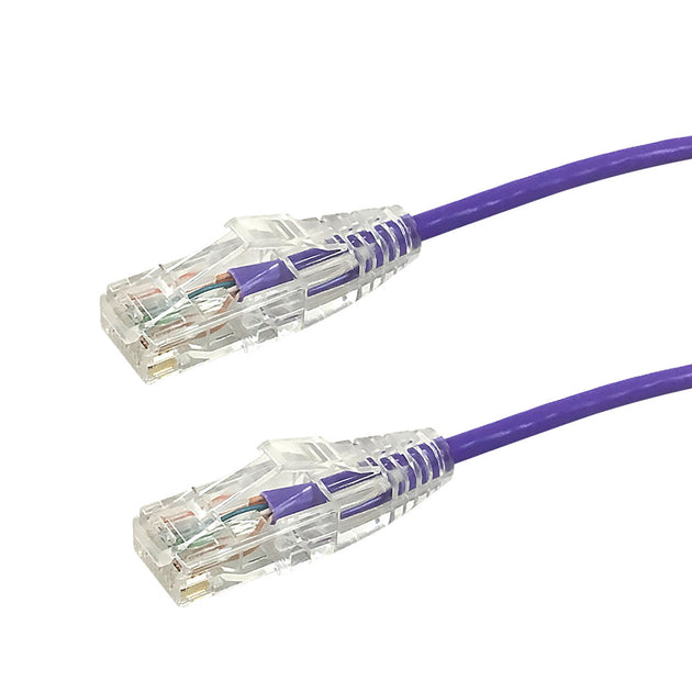 Cat6 UTP Ultra-Thin Stranded Patch Cable - PURPLE