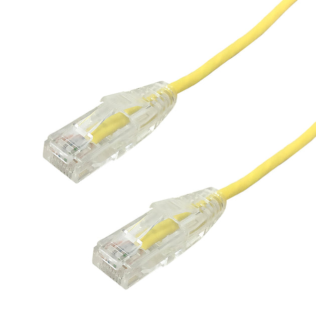Cat6 UTP Ultra-Thin Stranded Patch Cable - YELLOW