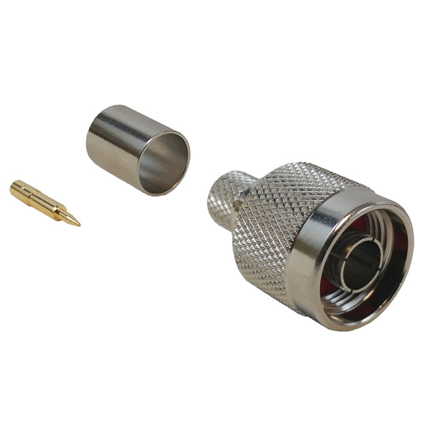 CableChum® offers the N-Type Male Crimp Connector for RG8 (LMR-400) 50 Ohm