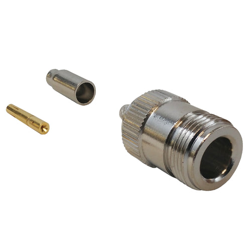 CableChum® offers the N-Type Female Crimp Connector for RG174 (LMR-100) 50 Ohm