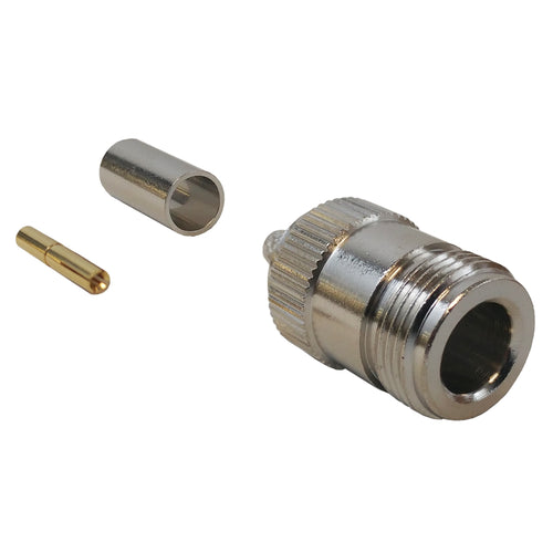 CableChum® offers the N-Type Female Crimp Connector for RG58 (LMR-195) 50 Ohm