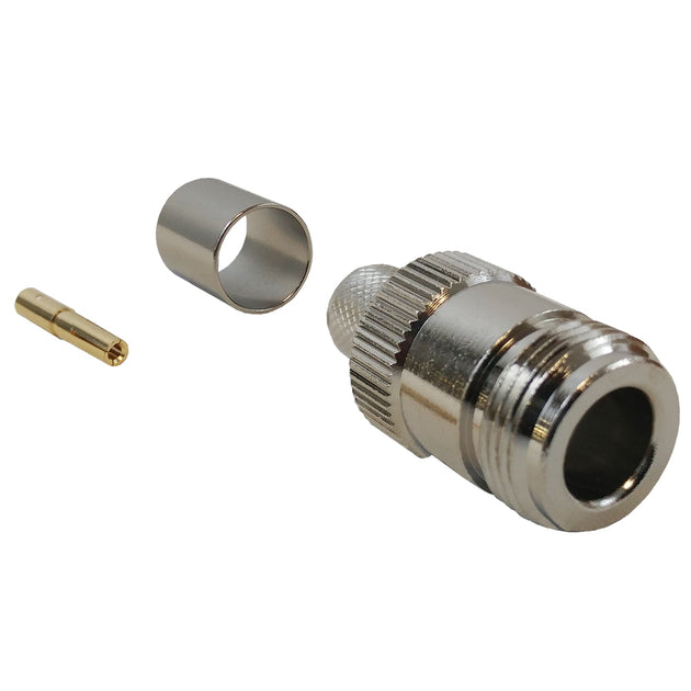 CableChum® offers the N-Type Female Crimp Connector for RG8 (LMR-400) 50 Ohm