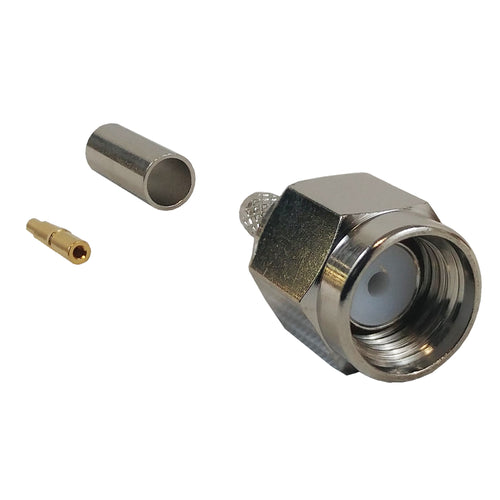CableChum® offers the SMA Male Crimp Connector for RG174 (LMR-100) 50 Ohm