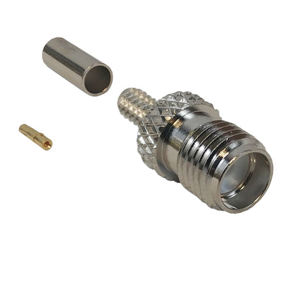 CableChum® offers the SMA Female Crimp Connector for RG174 (LMR-100) 50 Ohm