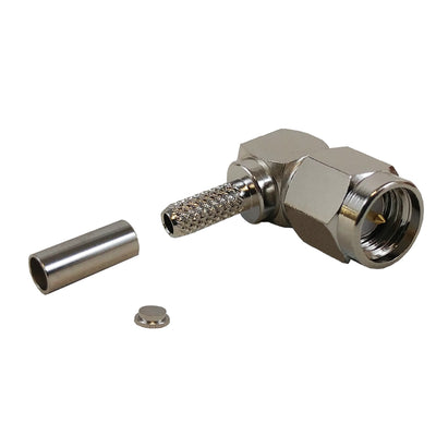 CableChum® offers the SMA Right Angle Male Crimp Connector for RG174 (LMR-100)