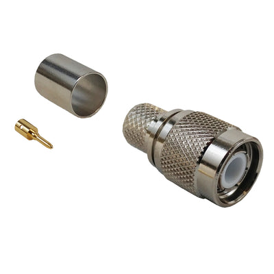 CableChum® offers the TNC Male Crimp Connector for RG8 (LMR-400) 50 Ohm