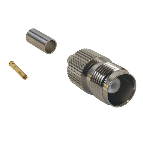 CableChum® offers the TNC Female Crimp Connector for RG58 (LMR-195) 50 Ohm