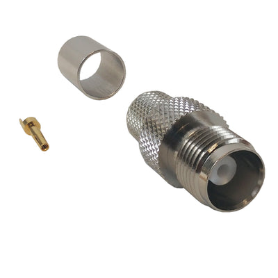 CableChum® offers the TNC Female Crimp Connector for RG8 (LMR-400) 50 Ohm