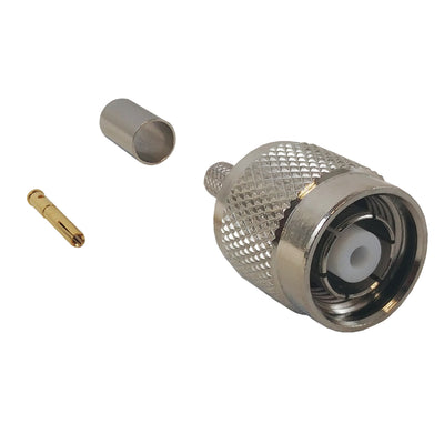 CableChum® offers the TNC Reverse Polarity Male Crimp Connector for LMR-240 50 Ohm