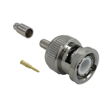 CableChum® offers the BNC Male Crimp Connector for RG174 (LMR-100) 50 Ohm