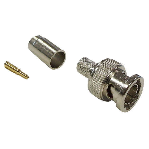 CableChum® offers the BNC male crimp connector for RG59 plenum cable