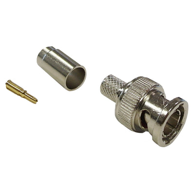 CableChum® offers the BNC male crimp connector for RG6 plenum cable