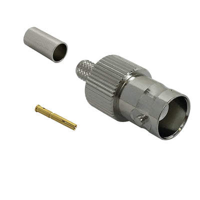 CableChum® offers the BNC Female Crimp Connector for RG58 (LMR-195) 50 Ohm
