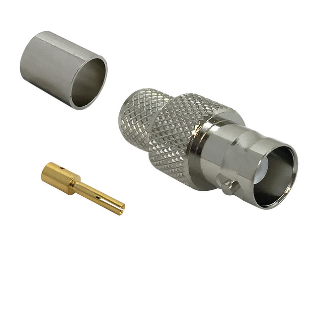 CableChum® offers the BNC Female Crimp Connector for RG8 (LMR-400) 50 Ohm