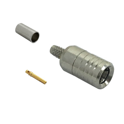 CableChum® offers the SMB Male Crimp Connector for RG174 (LMR-100) 50 Ohm
