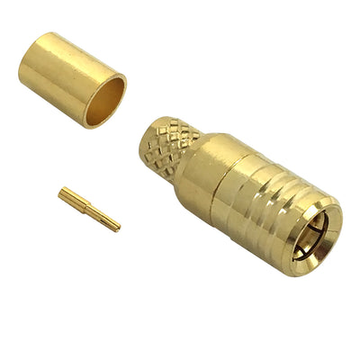 CableChum® offers the SMB Male Crimp Connector for RG58 (LMR-195) 50 Ohm