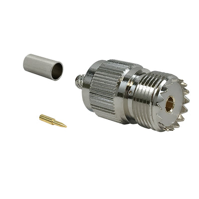 CableChum® offers the UHF Female Crimp Connector for RG58 (LMR-195) 50 Ohm