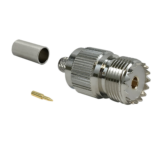 CableChum® offers the UHF Female Crimp Connector for LMR-240 50 Ohm