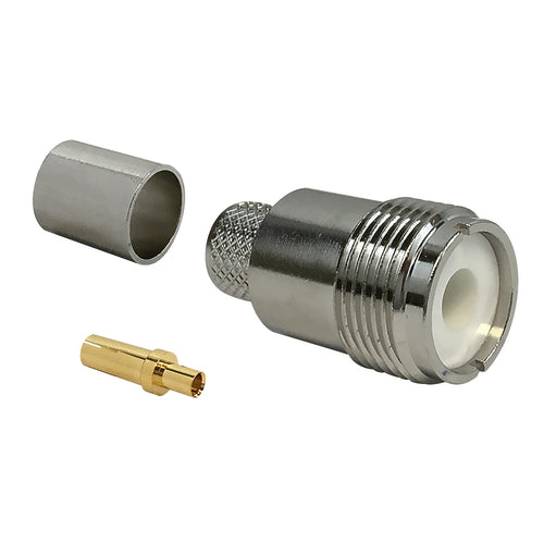 CableChum® offers the UHF Female Crimp Connector for RG8 (LMR-400) 50 Ohm