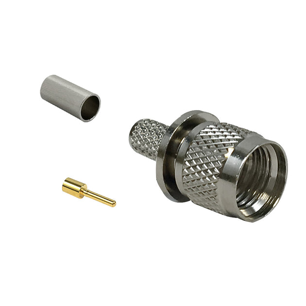 CableChum® offers the Mini-UHF Male Crimp Connector for RG58 - 50 Ohm
