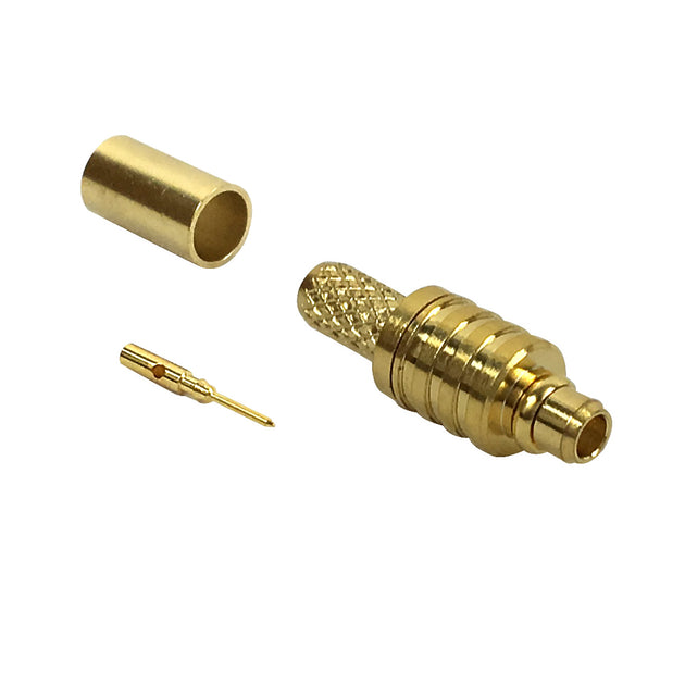 CableChum® offers the MMCX Male Crimp Connector for RG174 - 50 Ohm