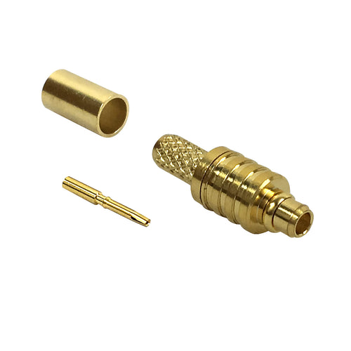 CableChum® offers the MMCX Reverse Polarity Male Crimp Connector for RG174 - 50 Ohm
