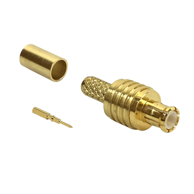 CableChum® offers MCX Male Crimp Connector for RG174 - 50 Ohm