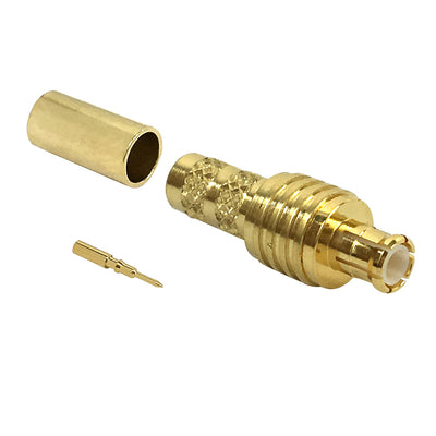 CableChum® offers MCX Male Crimp Connector for RG58 - 50 Ohm