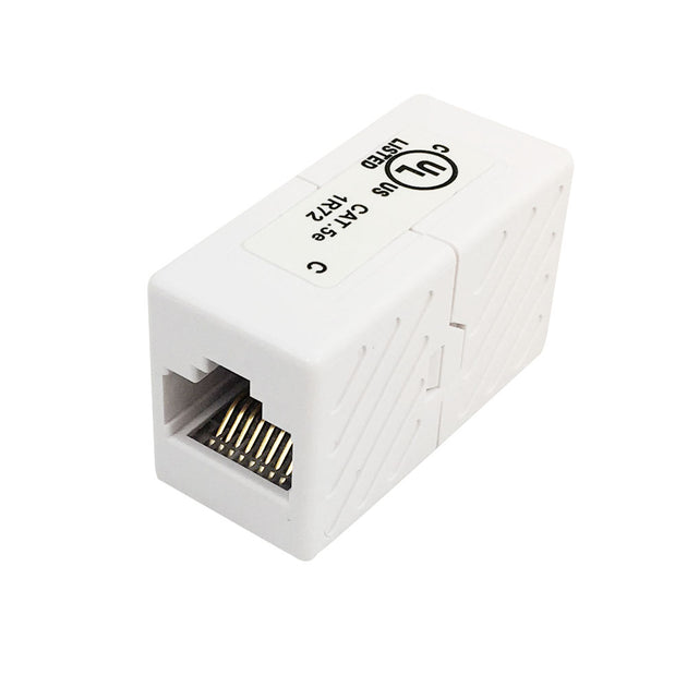 CableChum® offers the RJ45 Inline Coupler Cat 5e - White