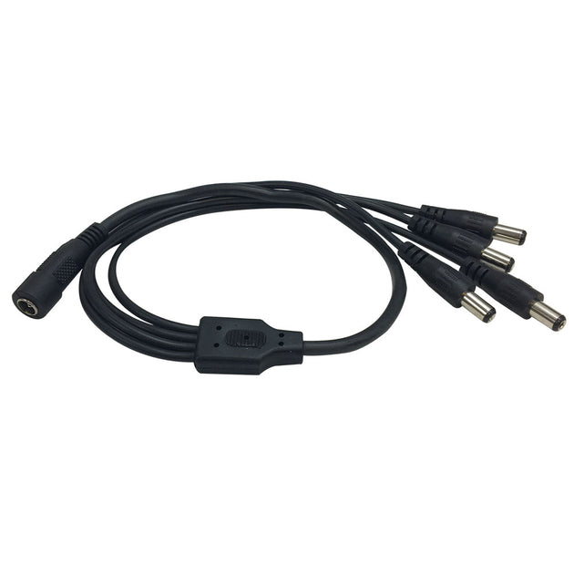 CableChum® offers the DC Power Splitter Cable 1 x 2.1mm Female to 4 x 2.1mm Male