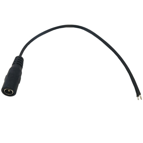 CableChum® offers the DC Power Connector Female 2.1mm x 5.5mm (8 inch Pigtail, 22AWG)