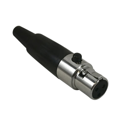 CableChum® offers the Mini-XLR 3-pin Female Connector - Black