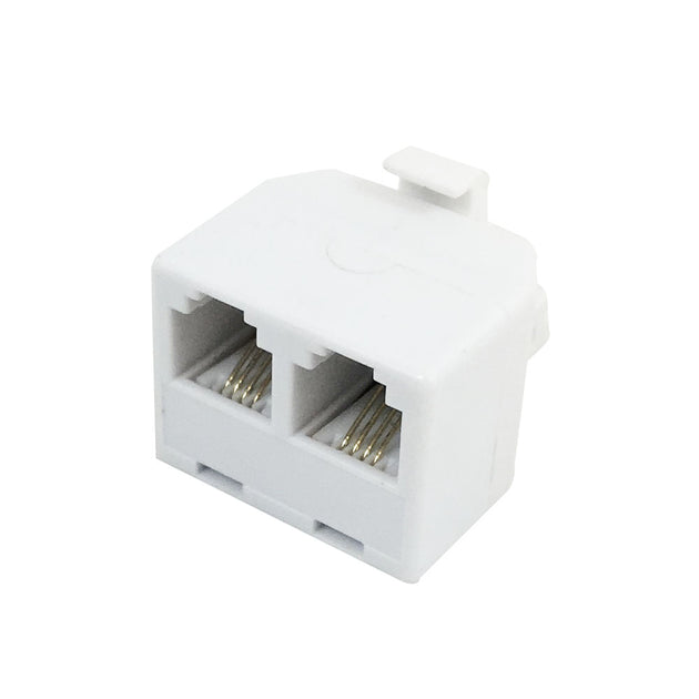 CableChum® offers the RJ12 Tee Adapter (2x RJ12 Female, 1x RJ12 Male)