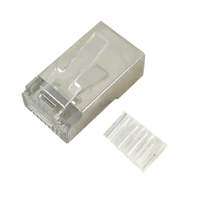 CableChum® offers the RJ45 Cat6a Shielded Plug with Insert (Solid or Stranded) (8P 8C)