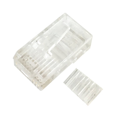 CableChum® offers the RJ45 2 Piece Cat6 Plug for Round Cable (Solid or Stranded) (8P 8C)