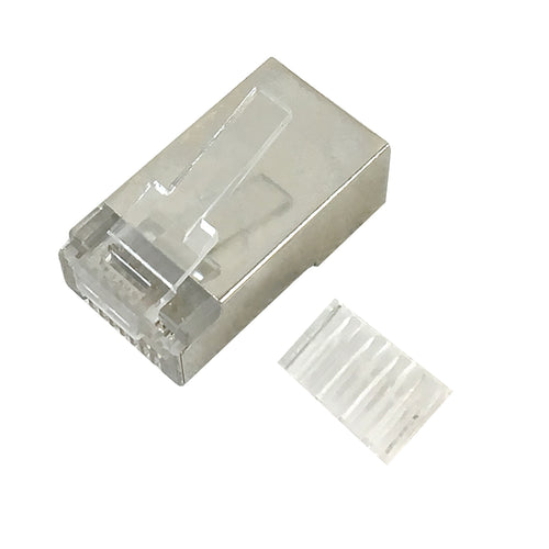 CableChum® offers the RJ45 Cat6 Plug with Insert Shielded for Round Cable (8P 8C)