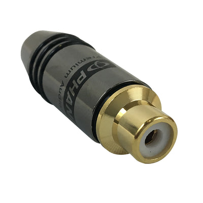CableChum® offers the Premium RCA Female Solder Connector (6.5mm ID) - Color Variety