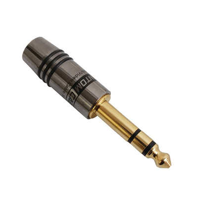 CableChum® offers TRS (1/4 inch) Stereo Male Solder Connector (9.5mm ID) -Black
