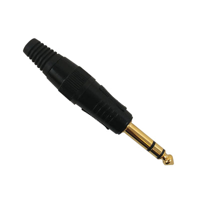 CableChum® offers TRS (1/4 Inch) Stereo Male Solder Connector - Black
