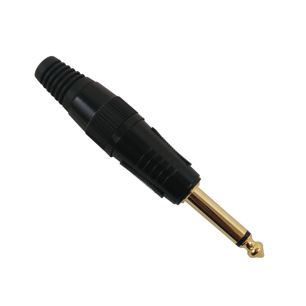 CableChum® offers the TS (1/4 inch) Mono Male Solder Connector - Black